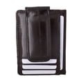 thumbnail image 5 of Genuine Eel Skin Leather Money Clip Front Pocket Wallet with Magnet Clip and Card ID Case E 910E, 5 of 7