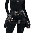 thumbnail image 4 of Riñonera de cuero PU Zulema estilo Retro Fanny Hip Goth Rave, 4 of 7