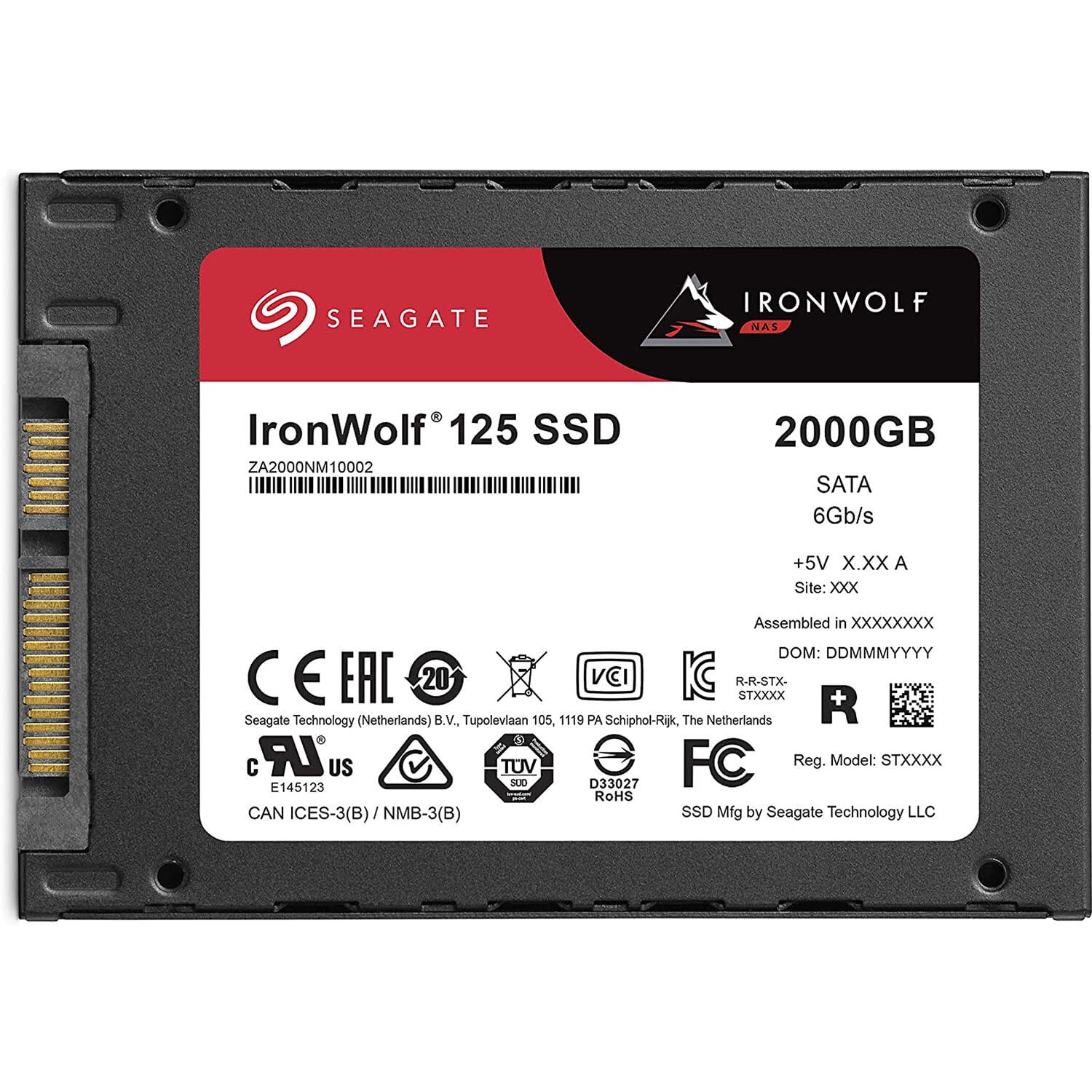 Seagate IronWolf 125 SSD 2TB NAS Internal State Drive - 2.5 SATA 6Gb/s speeds of to 560MB/s (ZA2000NM1A002) - Walmart.com