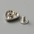 thumbnail image 2 of 20sets Alloy Screw Back Rivets with Iron Screw Heart for Leather Belt Handbag Purse Accessories 1.4x1.4x0.45cm, 2 of 2