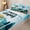 Blue 01, variant on Homewish Teal Camping Zipper Full Size Comforter Sets with Fitted Sheet and 2 Pillowcases, Roof Tent Campfire Zipper Bedding Set for Men and Women, Stars Reversible, 4pcs
