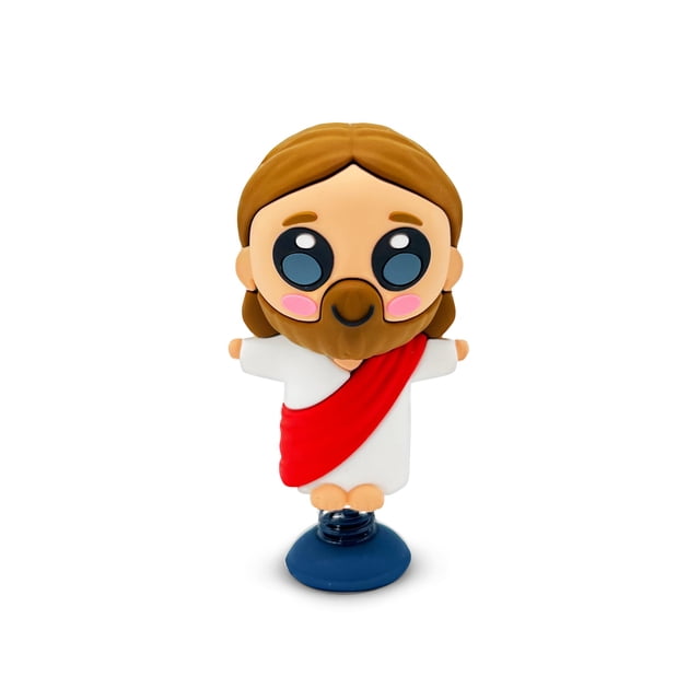 Muñeco cabezón para tablero GOOFBALLS Jesús 7,5 cm con almohadilla adhesiva