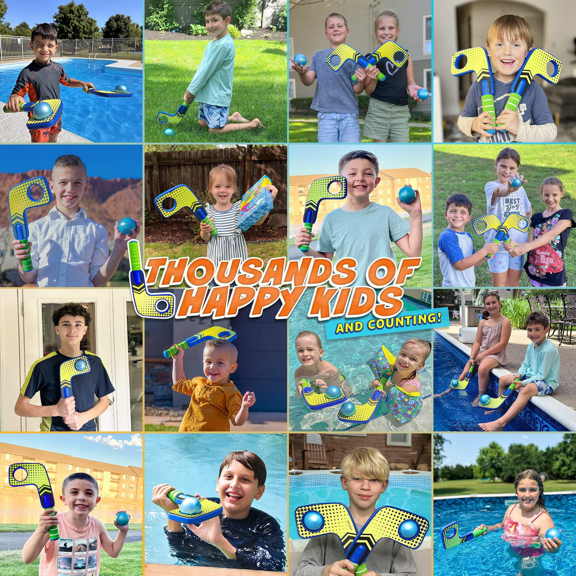 Aqua Hockey Mini Sticks Water Game - 2 Pack - Refresh Sports
