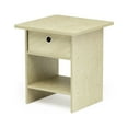 thumbnail image 4 of Furinno EX Home Living Nightstand Table, Cream Faux Marble/Ivory (Pair), 4 of 4