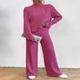 thumbnail image 4 of Pantalon en Tricot Élégant et Pull à Col Roulé à Manches Longues pour Femme, 4 of 7