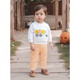 thumbnail image 5 of BemeyourBBs Baby Boy Halloween Set Pumpkin Truck Long Sleeve Pullover Plaid Pants, 5 of 9