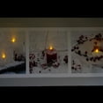 thumbnail image 4 of Northlight LED Winter Frost and Berry Burst Christmas Canvas Wall Art 11.75" x 27.5", 4 of 4