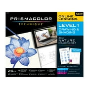 Prismacolor Technique Drawing Set, Level 1 Drawing & Shading, 26-Piece Nature Drawing Set