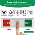 thumbnail image 2 of Silver Magnetic Slider Sign, Clear Reminder for Office Use, 3Pcs, 2 of 8