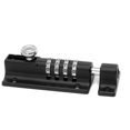thumbnail image 1 of Black, Combination Latch 4 Digit Combination Lock Mechanical Code Door Lock Keyless Lock Sliding Door Lock Garden Cabinet Tamper Proof Lock, 1 of 3