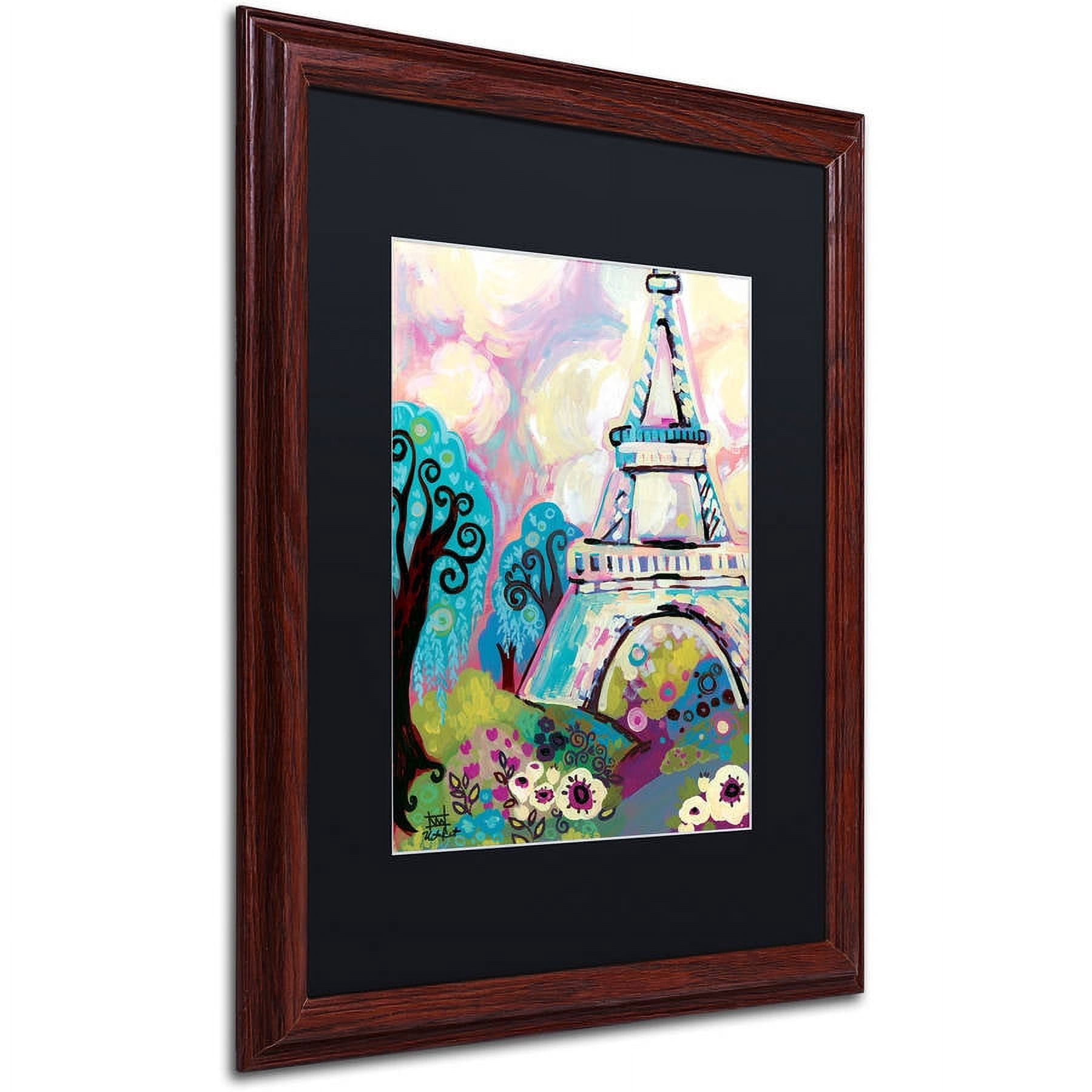 Trademark Fine Art "La Dame De Fer" Canvas Art by Natasha Wescoat, Black Matte, Wood Frame