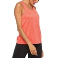 thumbnail image 5 of Womens Workout Tank Tops Sleeveless Cropped Tank Tops Scoop Neck Basic Undershirt Sleeveless Shirts Oversized Gym Clothes (Orange,M), 5 of 7