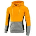 thumbnail image 1 of BXINGOHAI Sweat à Capuche Décontracté pour Hommes, Manches Longues, Résistant, Jaune, L, 1 of 3