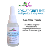 20% ArgiReline + 10% Multi-Peptides Matrixyl 3000 + 100% Strength Hyaluronic Acid Serum for Skincare - Serums Clear No Fragrance Lightweight Moisturizer
