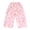 Pink, variant on Girls Wide Leg Pants Gradient Heart Print Elastic Waist Loose Fit Cotton Culottes Casual Summer Trousers for Girls, Purple, Sizes 7-8