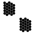 thumbnail image 4 of Bearachild Adhesivo de pared para el hogar de 24 piezas, calcomanías de fondo hexagonales acrílicas creativas, calcomanía de superficie de Negro 24 piezas 2Conjunto, 4 of 6