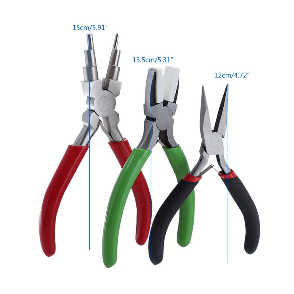 Beading Jewellery Making Tools 3 PCS Jewelry Plier Jewelry Making Pliers Tools with Needle Nose Pliers Tools