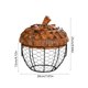thumbnail image 3 of Cesta de Almacenamiento de Hierro Forjado con Forma de Gallina: Organizador Decorativo para Frutas y Aperitivos de Cocina, Cesta para Huevos con Diseño Calado para Encimera, Mesa de Comedor o Escrito, 3 of 6