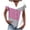Purple 01, variant on Smsaxvxz Summer Tops for Women Fashion Floral Printed V Neck Short Sleeve Button Down Shirts Casual Loose Blouse Green 01 L