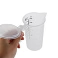 thumbnail image 5 of 100ml/250ml/500ml/1000ml Plastic Measuring Cup with Lid and Handle,Ounce and ML Measuring Cup,for Baking,Powder,Liquid 1000ML, 5 of 8
