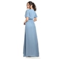 thumbnail image 3 of Vestido largo con abertura Roman Fashion /Juvenil, 2010 (Azul claro) azul ECH, 3 of 5
