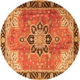 thumbnail image 1 of Ahgly Company Indoor Round Persian Orange Traditional Area Rugs, 3' Round, 1 of 1