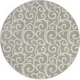 thumbnail image 2 of Nourison Grafix Floral Grey 5'3" x ROUND Area Rug, (5 Round), 2 of 8