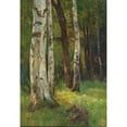 thumbnail image 2 of Gertrud Staats 11x14 Gold Ornate Wood Frame and Double Matted Museum Art Print Titled - A Birch Forest, 2 of 4