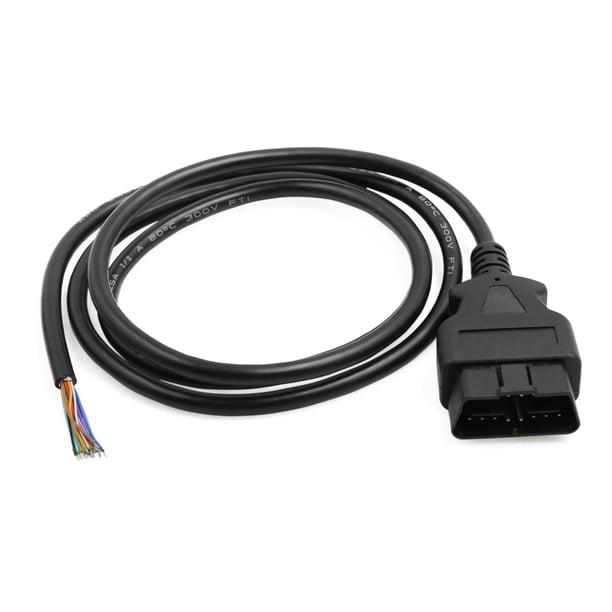 Herramienta De Cable De Adaptador De Conector Macho De Diagnóstico 150cm DC 12V OBD2 De 16 Pines