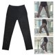 thumbnail image 3 of Pantalones de yoga y baile ajustados con corte de siete puntos (talla L) Leggings de fitness con costuras de malla para mujer, 3 of 8