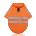thumbnail image 2 of Flmtop Capless Chien Pull Réfléchissant Traction Tenue Printemps Hiver Chaud Animaux Vêtements Orange, 2 of 9
