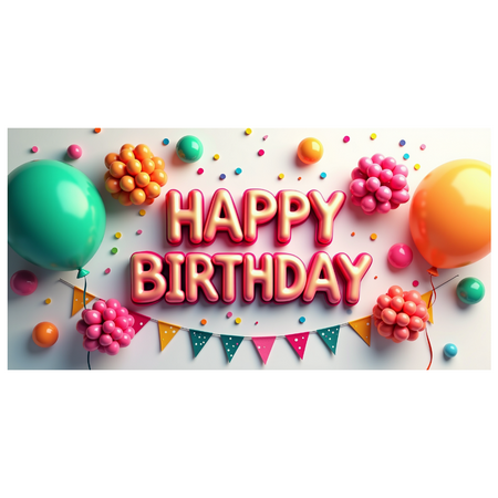 LUUFILx Panda Birthday Backdrop Banner for Kids Party Supplies Happy Birthday Decorations with Balloons and Flowers Party Decor Background Props