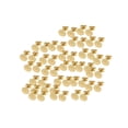 thumbnail image 1 of TureClos 50pcs gold plating blank flat pad Ear Stud earring accessory with backs 3mm, 1 of 1