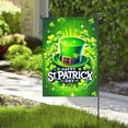thumbnail image 5 of Happy St Patricks Day Garden Flags for Outside Irish Hat with Shamrocks Sparkles Small Seasonal Decoration for Holiday Anniversary Yard Outdoor Decor 12x18 Inch Double Sided, 5 of 8