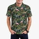 thumbnail image 1 of Fotbe Flamingos And Palm Leaves Camiseta Polo de Golf para Hombre con Estampado – Camisa Deportiva Transpirable con Cuello Abotonado-Small, 1 of 6