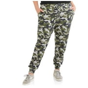 Junior's Plus Brushed Camo Lounge Jogger