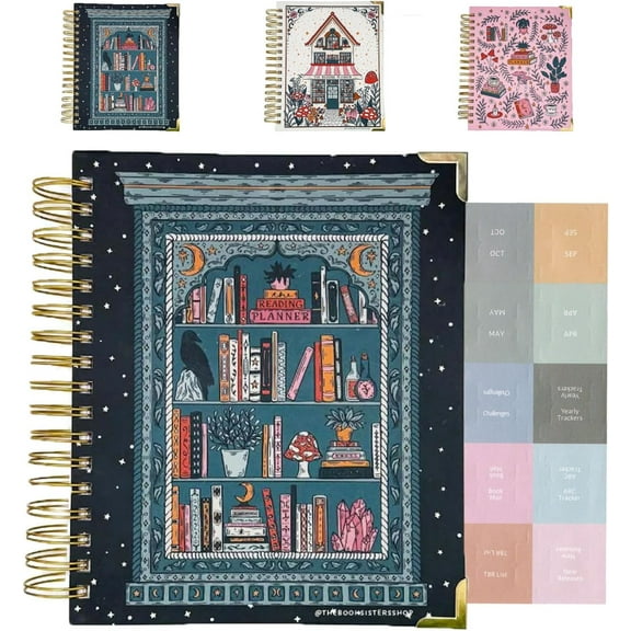 Book Lover's Reading Planner,Track, Record & Review Your Reading Journey ,Set Goals & Organize Books,Stylish & Easy-to-Use Journal for Book Clubs, Students, and Avid Readers (A, 1PCS)