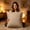 Khaki, variant on EDHITRN Solid Color Washed Cotton Outdoor Cushion, Decorative Throw Pillow with Tassel for Sofa Patio Balcony, High Resilience Fiber Filling Insert Included 45x45cm, Khaki