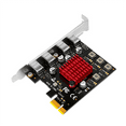 thumbnail image 3 of PCIE Expansion Card PCIE to 4 Port USB3.2 Gen1 Type-C Expansion Card Adapter Card for Desktop PC, 3 of 6