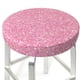 thumbnail image 3 of Disketp Glitter Pink Funda Redonda para Taburete, Funda de Cojín para Silla de Bar Suave y Elástica-14 inch, 3 of 7