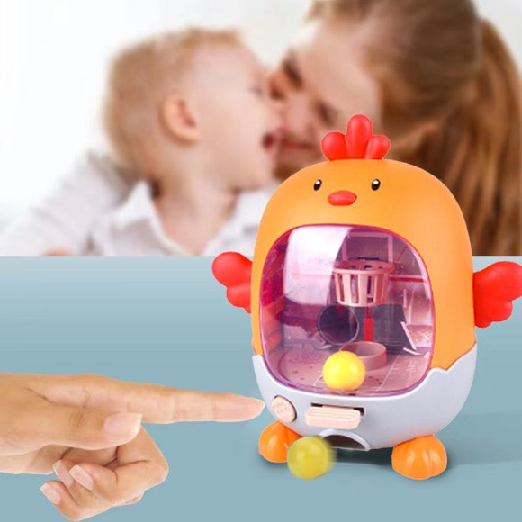 Dvkptbk Miniature Hoops Children's Desktop Games Chickens Shooting Penguin Football Finger Catapult Parent-Child Interactive Educational Toys Gifts for Boys and Girls Education