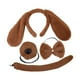 thumbnail image 3 of Conjunto de orejas de perro cachorro y cola larga, accesorios de disfraz, diadema, pinza para el pelo con orejas Marrón, 3 of 8