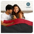 thumbnail image 4 of Twin/Twin Extra Long Comforter - Reversible Colors - Goose Down Alternative - Ultra-Soft - Premium 1800 Series - All Season Warmth - Bedding Comforter (Twin/Twin XL, Black/Red), 4 of 9