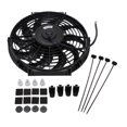 thumbnail image 1 of Ventilador de refrigeración de radiador eléctrico, dispositivo de refrigeración de motor negro de 12 pulgadas, 10 cuchillas, 12V, Universal, 1 of 9