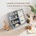 thumbnail image 4 of Comfy Cubs Kids Bookshelf 35.2 x 15.7 x 31.5 in - Montessori Book Shelf Storage Organizer - Blue, 4 of 7