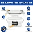 thumbnail image 2 of Stelive 24 pcs Food Storage Container Set, Leak Proof Lunch Boxes, BPA-Free Clear Plastic Storage Containers for Home & Kitchen Organization with Labels & Pen, 2 of 12