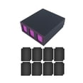 thumbnail image 1 of lionlar Card Deck Box with 8 Card Dividers Multipurpose Display Sleeved Cards Holder Black, 1 of 9