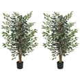 thumbnail image 1 of HOMCOM 4.3FT Artificial Ficus Tree for Indoor Decoration, 1 of 10