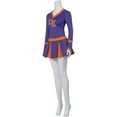 thumbnail image 3 of Women's High School Purple Jennifers Body Jennifer Check Cheerleader Uniform Dress Outfit, 3 of 7