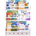 thumbnail image 1 of Wall Mounted Nursery Floating Book Shelves for Kids Books White Baby Book Shelves for Wall Under Window Bookshelf 24 In Book Display Wall Shelf a Set of 3 Bathroom Organizer Spice Racks for Wall, 1 of 8